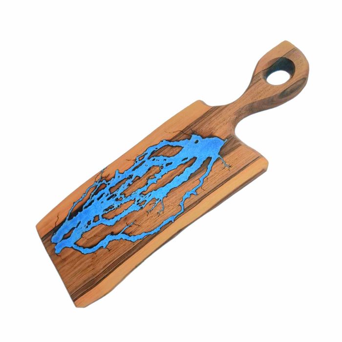 2 drewniane deski z żywicą