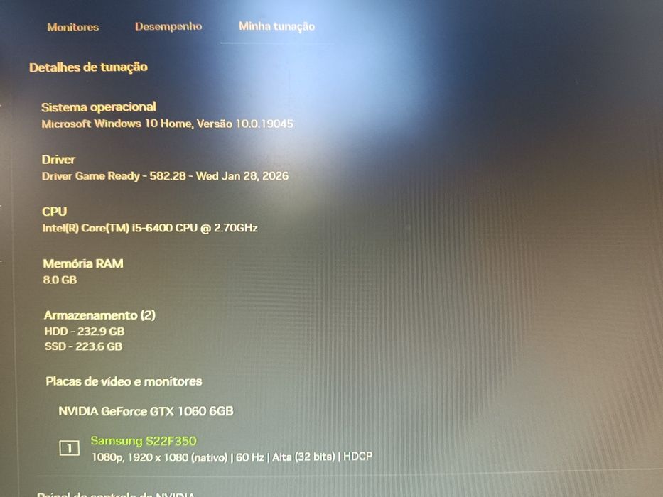 PC torre gamer/escritório