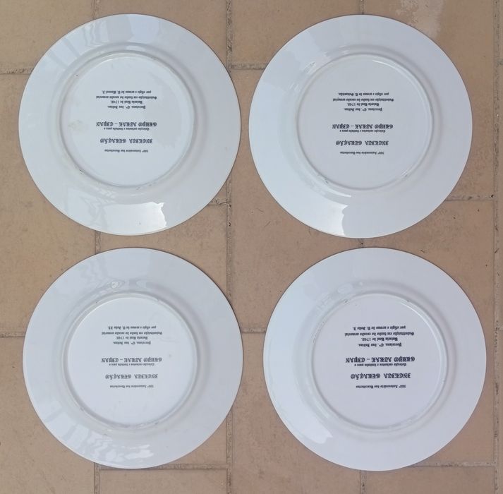 Conjunto de pratos da companhia das índias