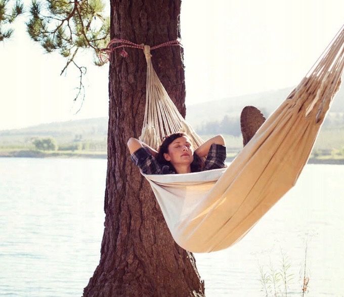 HAMAK FOTEL WISZĄCY ogrodowy beżowy duży