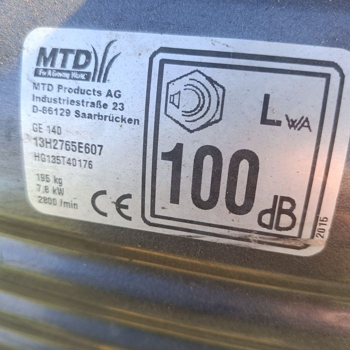 Traktorek Kosiarka MTD Blisar , Torx 14 HP z pompą. Kosz