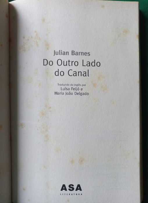 Do Outro Lado do Canal - Julian Barnes