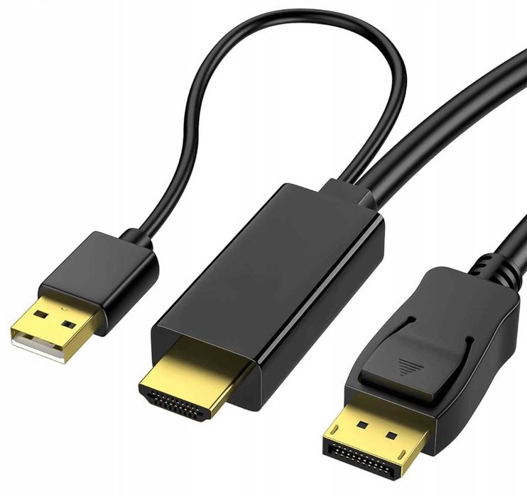 Konwerter z HDMI na DISPLAYPORT Reagle 4K 60Hz FHD 240Hz DP Adapter