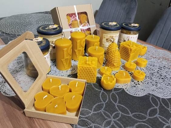 Świece z wosku pszczelego