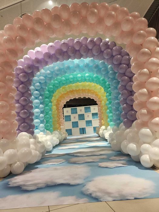 Ścianka balonowa, strefa foto, dekoracje firmowe