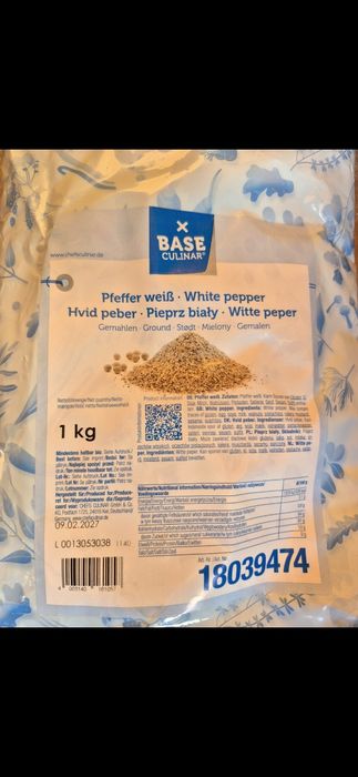 Pieprz biały  5 KG  z Niemiec,NAJTANIEJ