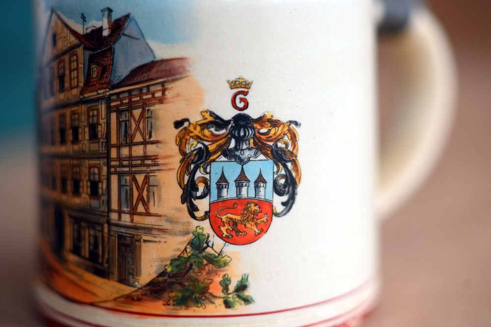 Німецький Антикварний керамічний пивний Кухоль для пива Göttingen 0.5