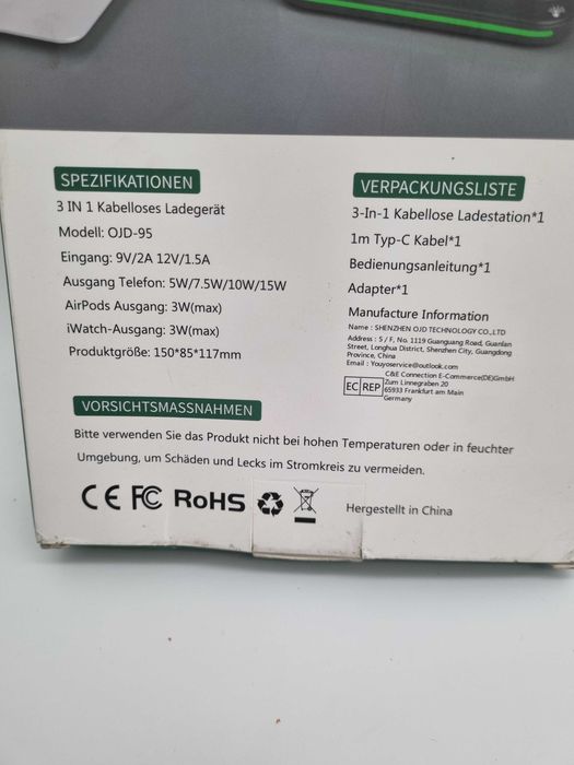 Bezprzewodowa ładowarka iPhone, Apple Watch AirPods oraz Android