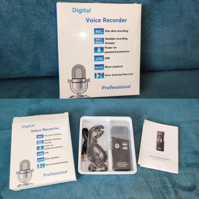 Dyktafon Digital Voice Recofder 64GB
Recorder 64GB