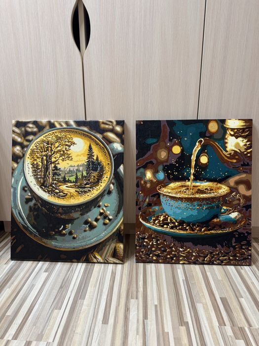 Картини за номерами готові . Картины поиномерам готовые