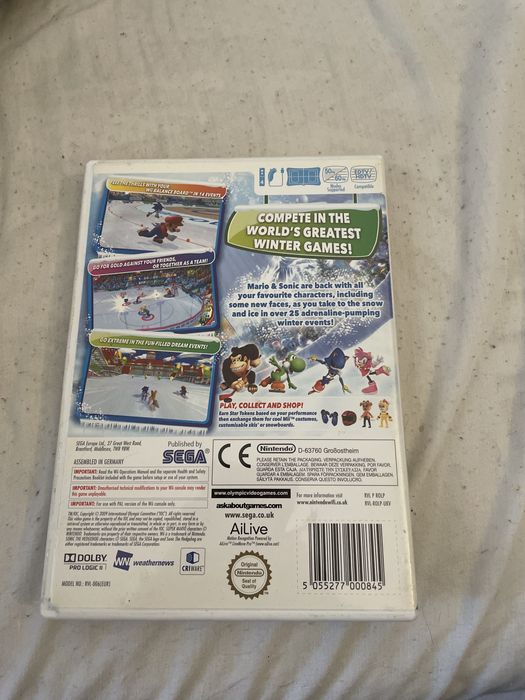Mario and Sonic olimpic winter games na wii