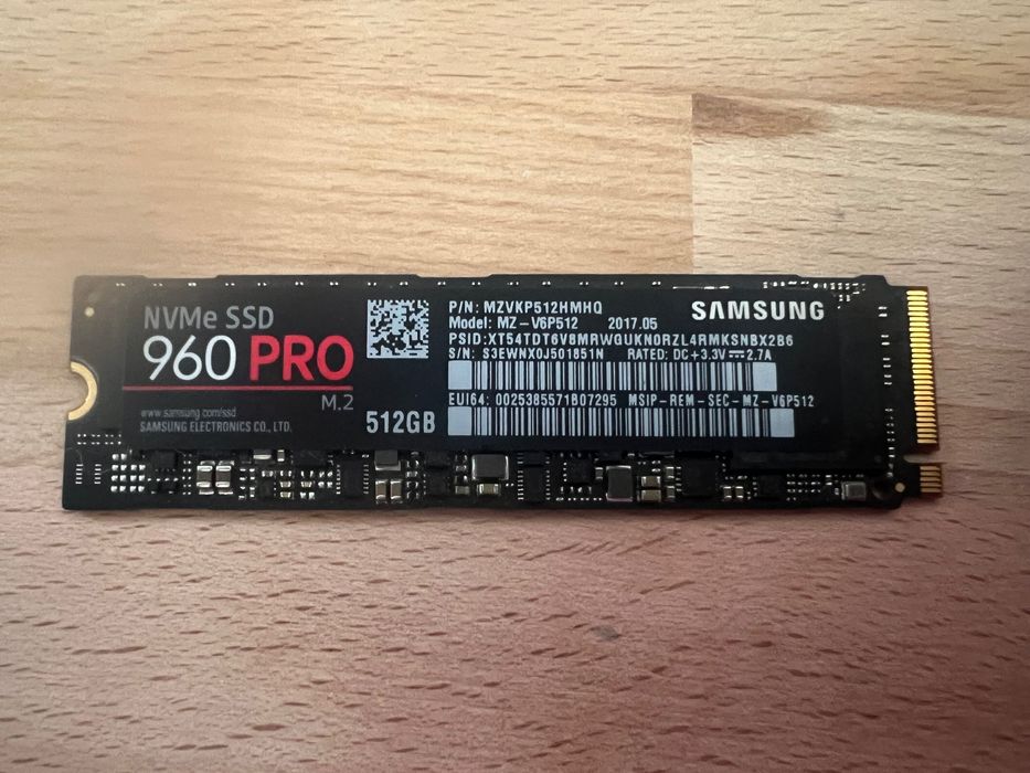 Dysk SSD SAMSUNG Samsung 960 Pro 512GB NVMe M.2