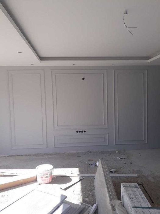 Декоративная штукатурка, машинная штукатурка стін. Покраска стен