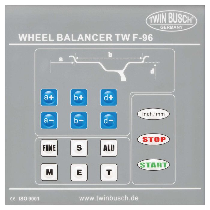 BEST PRODUCTS Wyważarka do kół samochodowych TWIN BUSCH TWF‑96 Poznań