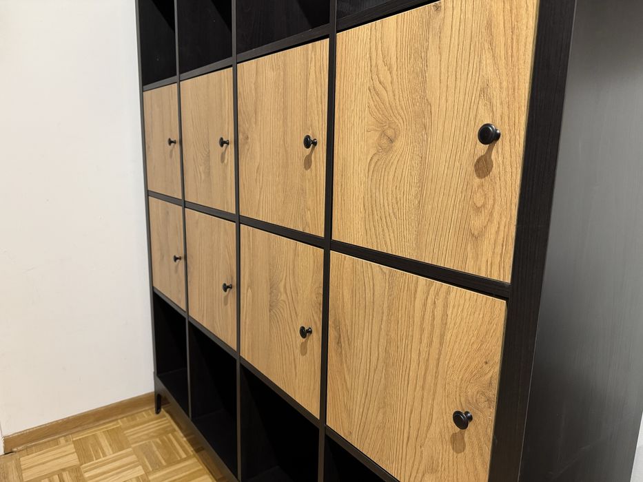 Regał Ikea KALLAX 4x4 czarnobrąz