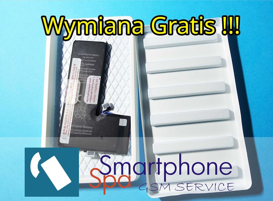 Bateria wysoka jakość iPhone 11 pro Ekspresowa wymiana baterii GRATIS