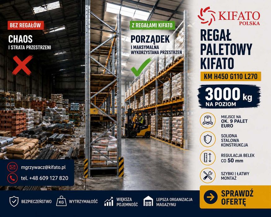 regał paletowy regały paletowe nowe