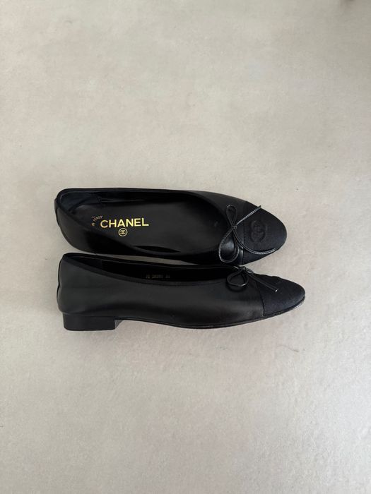 Czarne baleriny Chanel 39
