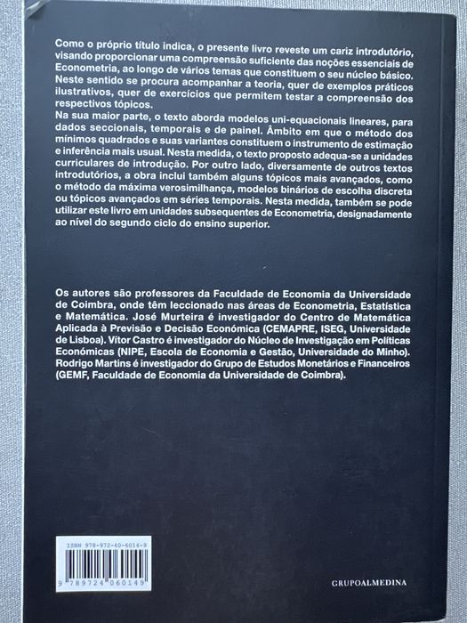 Livro introdução à Econometria