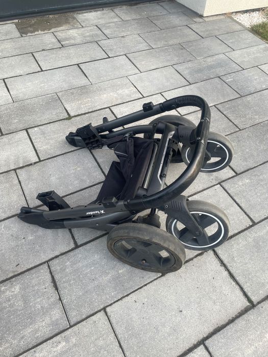 X lander X Pulse czarny 2w1 wózek i gondola z akcesoriam