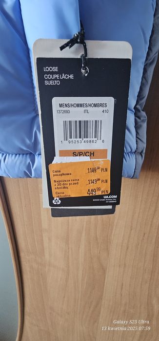 Kurtka zimowa męska under armour