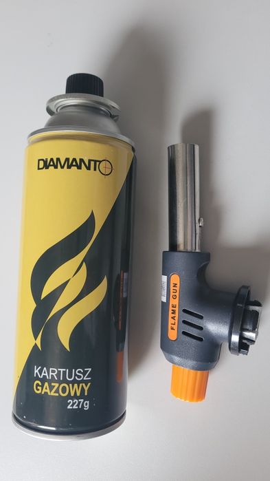 Lutlampa opalarka palnik gazowy 1200C+1 DUŻY KARTUSZ GAZOWY Najtaniej!