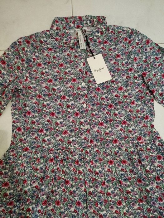 Vestido Florido Pepe Jeans Novo - 14 anos