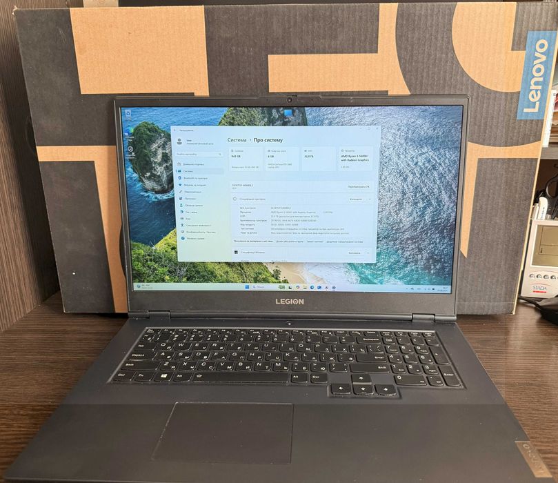 Lenovo Legion 5 17ACH6H 17.3, R5 5600H, 32gb, RTX3060 6gb