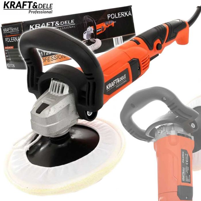 KRAFT&DELE Polerka Samochodowa Oscylacyjn Regulacja 180mm 2600w KD1726