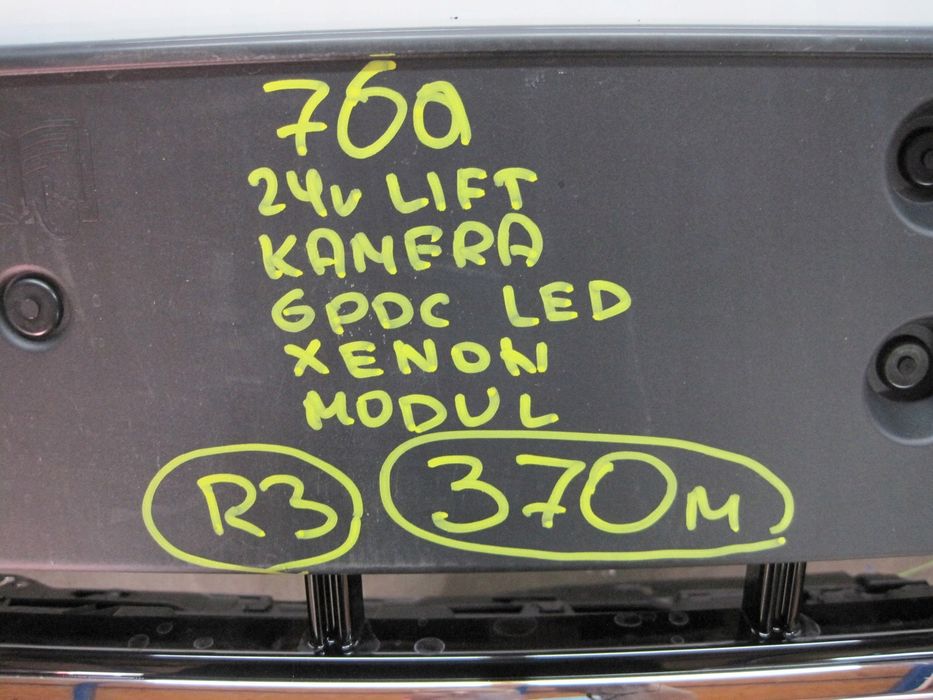 ZDERZAK VW TOUAREG 760 LIFT KAMERA 6 PDC XENON LED 24R MODUŁ PRZÓD PRZEDNI