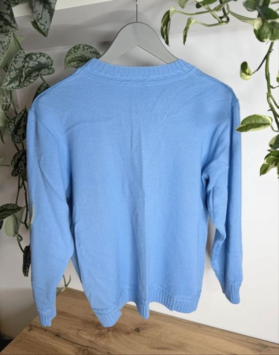 Today L blekitny sweter vintage 40 % welna merino