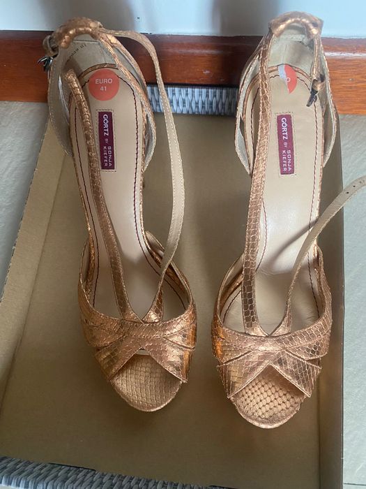 Złote buty sandalki nowe i lekko uszkodzone