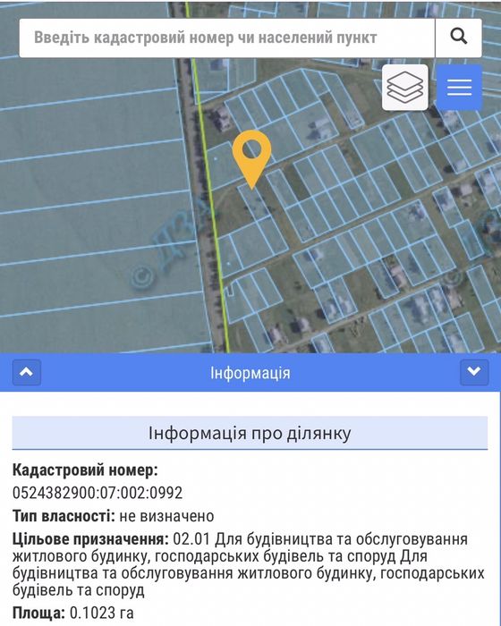 Земельна ділянка під будівництво