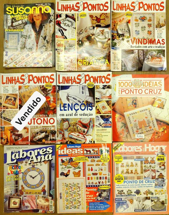 Revistas de Ponto de Cruz diversas