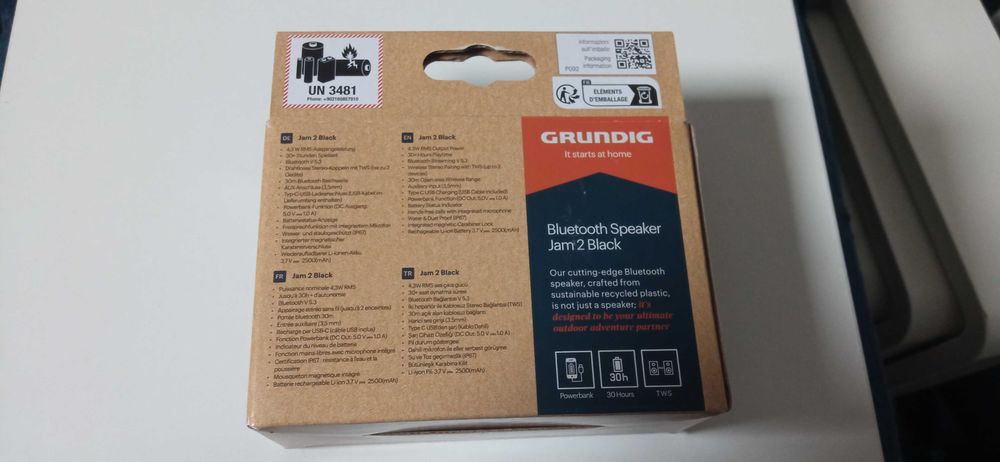 Głośnik Bluetooth GRUNDIG Jam 2 Black