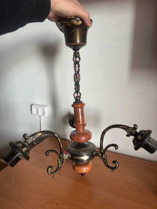 Люстра вінтажна на 3 плафони