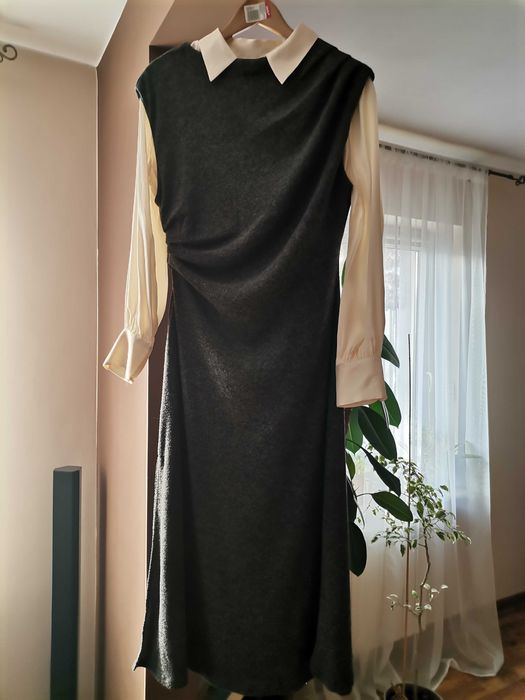 Sukienka H&M  Melanż Biurowa