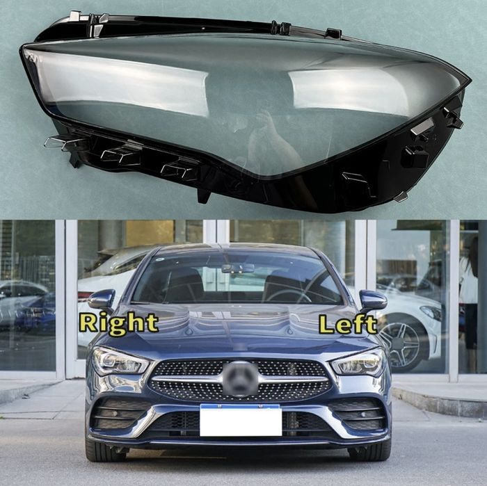 Vidro capa lente farol ótica mercedes CLA W118