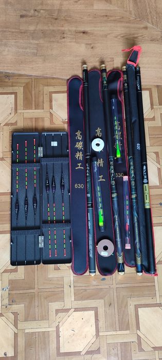 Удилище удочка маховая с LED поплавком херабуна +оснастка