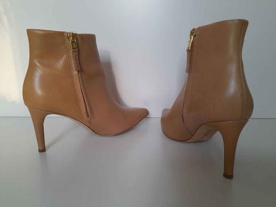 Markowe botki na obcasie Sam Edelman r.6,5=36,5 skóra naturalna jakość