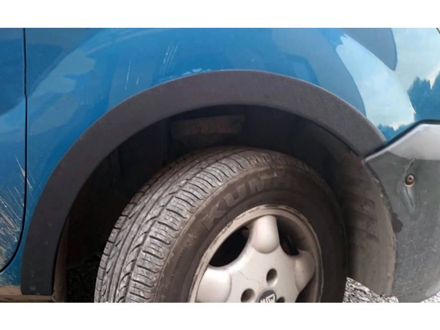 Renault Kangoo 1998-2008 Накладки на арки (4 шт, черные)