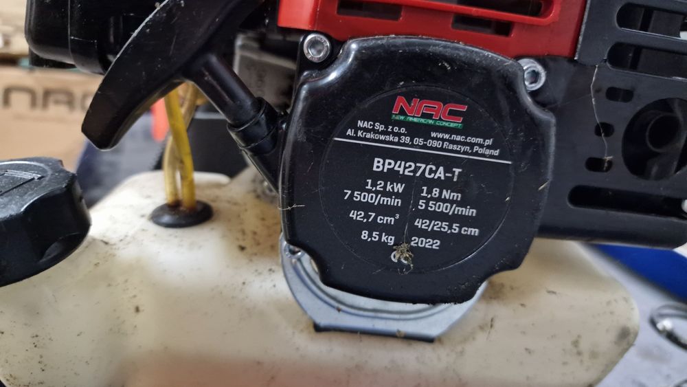 Używane niesprawne kosy spalinowe Nac. Tanio.