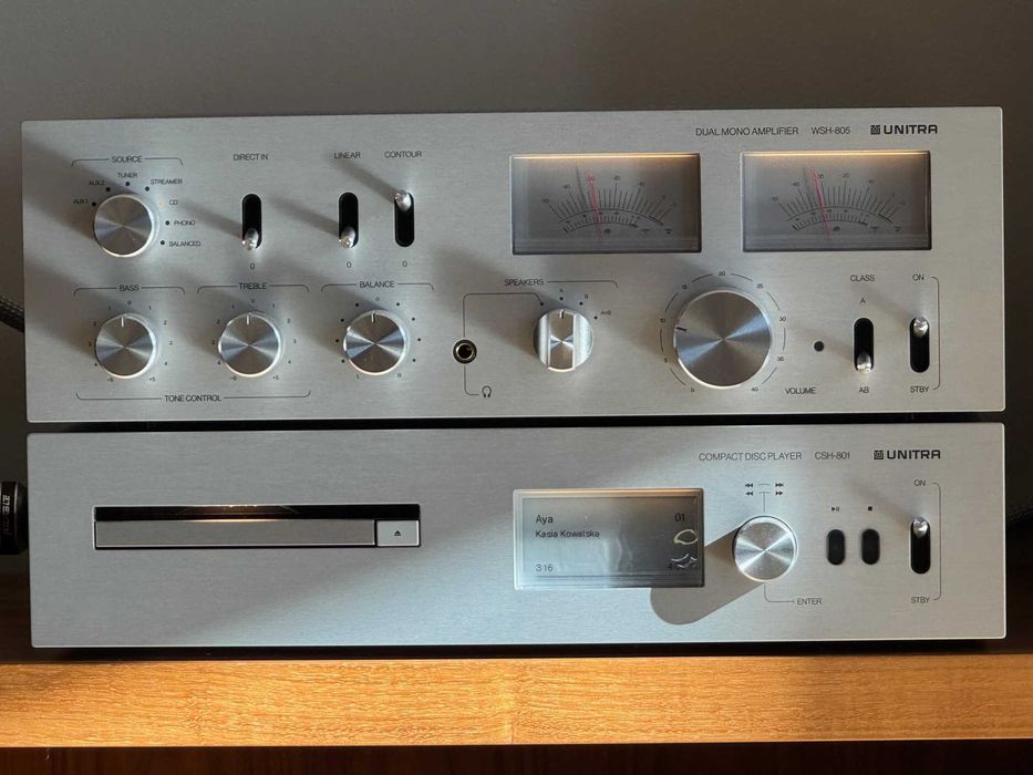 UNITRA Zestaw audio: WSH-805 + CSH-801 – jak nowy!