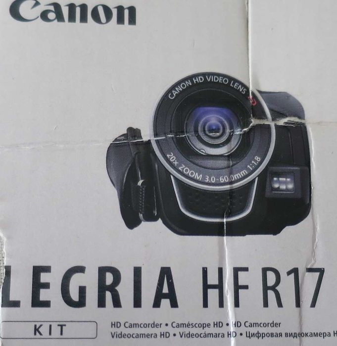 Carregador e bateria originais para Maquina Filmar Canon Legria HF R17