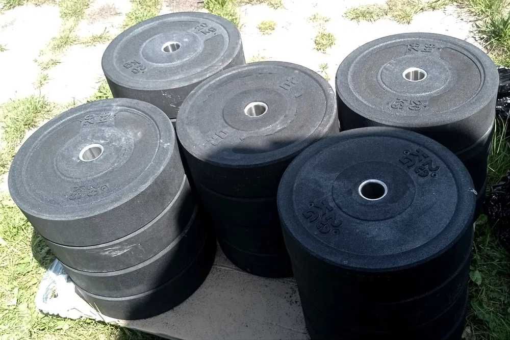 Zestaw 100 KG obciązenia BUMPER olipijskie 51mm