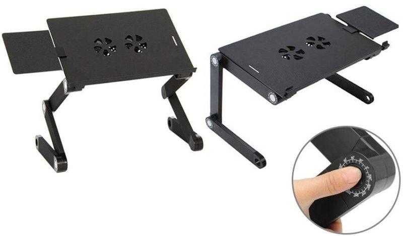 Столик-підставка для ноутбука Laptop Table T8 з охолодженням