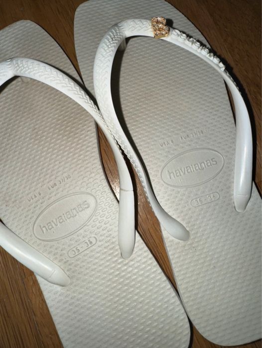 Havaianas square brancas tam. 35-36