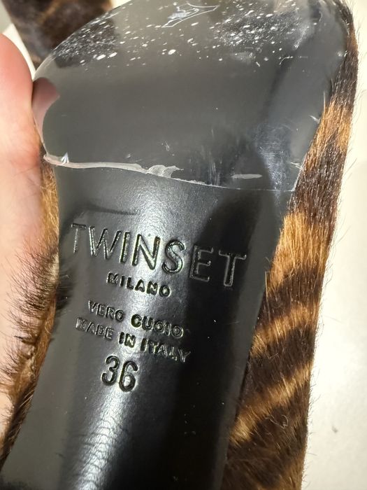 Nowe skorzane botki Twinset 36