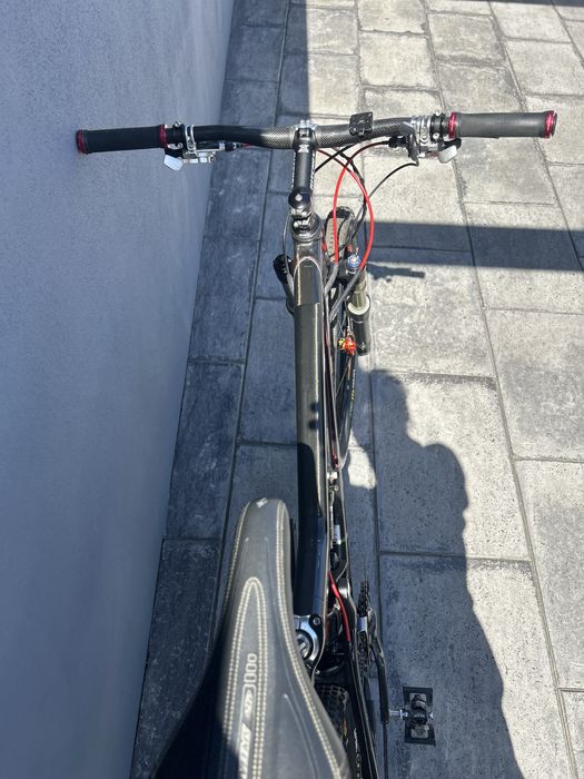 Tomac Carbine Full Suspension MTB 26” Large Carbon Mountain Bike .