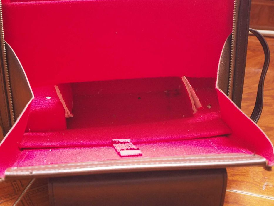 Bolsa Vintage Fotografia - Pele